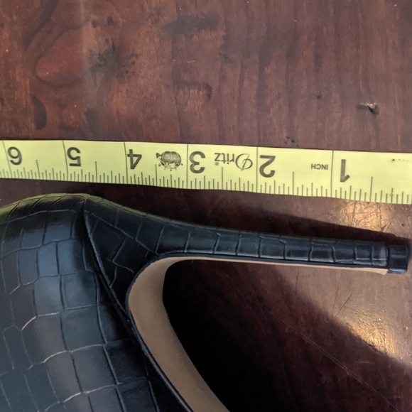 Mix No. 6 black animal skin print heels - Picture 5 of 5